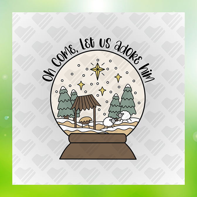 Oh Come Let Us Adore HI'm Sticker