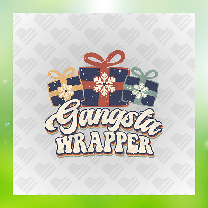 Gangsta Wrapper Sticker