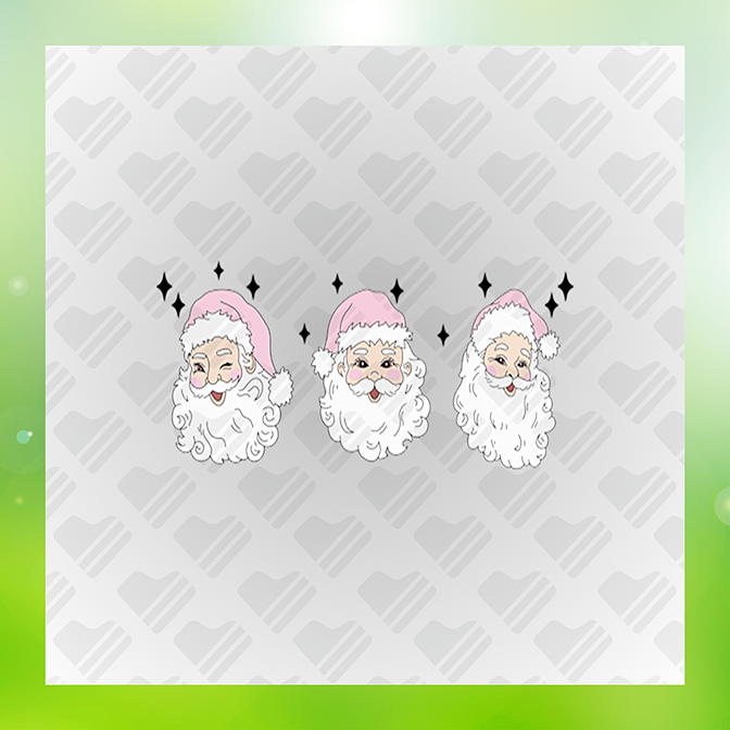 Pink Santa Claus v2 Sticker