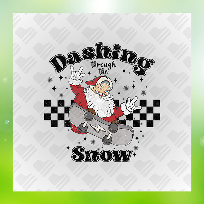 Dashing Thru The Snow Sticker