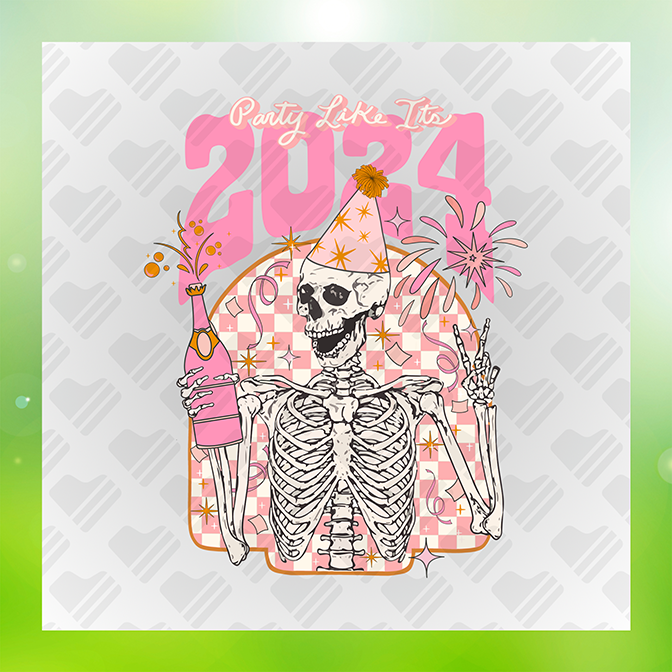 Party Like It's 2024 Sticker