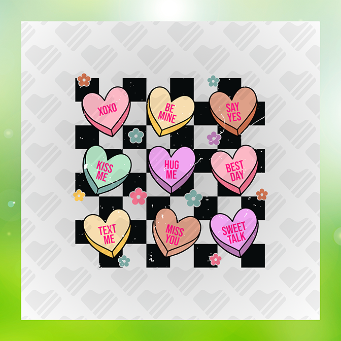 Valentines Hearts Sticker
