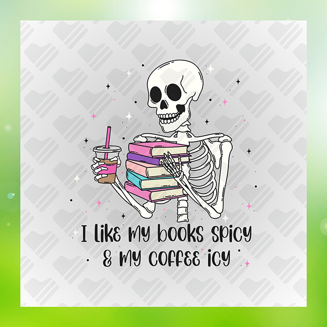 I Like My Books Spicy Sticker