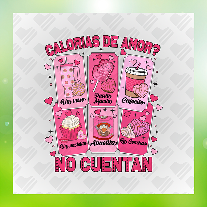 Calorias De Amor Sticker
