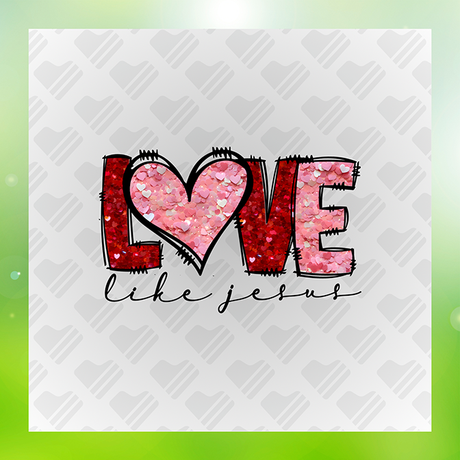 Glitter Look, No Mess Like Jesus Ver.2 Sticker