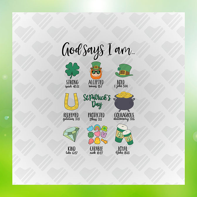 God Says I Am Sticker