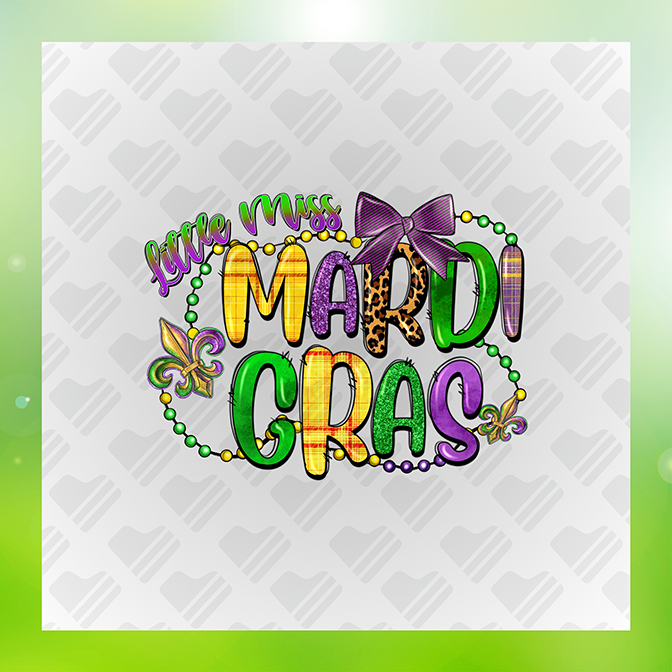 Glitter Look, No Mess Mardi Gras Ver.4 Sticker