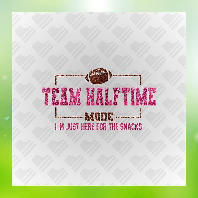 Glitter Look, No Mess TEAM HalfTime Mode Sticker