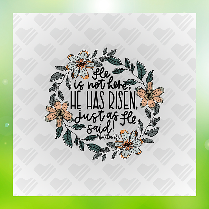 He is Not Here He Has Risen Ver.2 Sticker