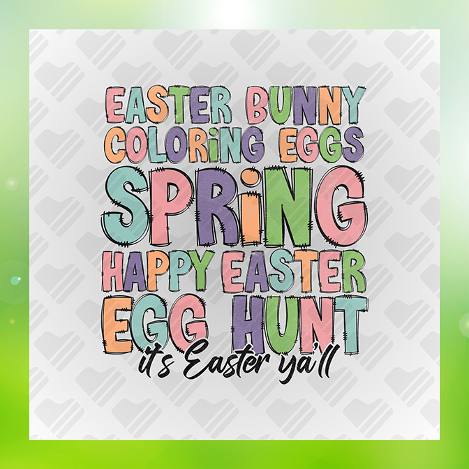 Happy Egg Hunt It's Easter y'all Sticker