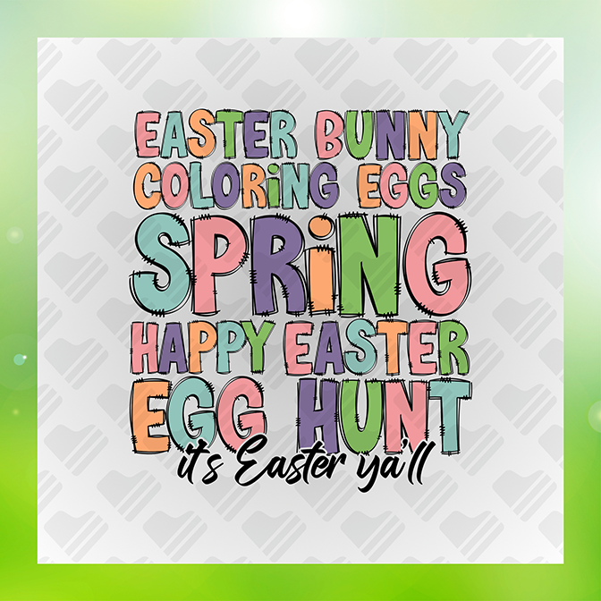 Happy Egg Hunt it's Easter y'all Ver.2 Sticker