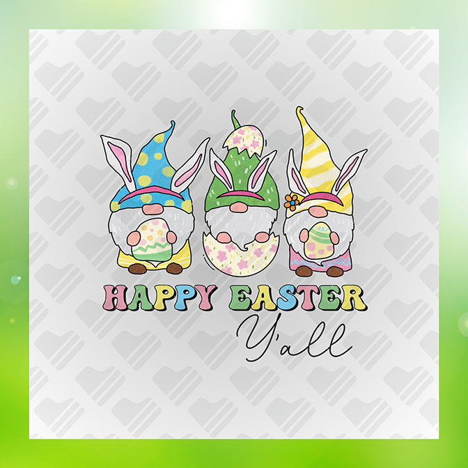 Happy Easter Y'all Sticker