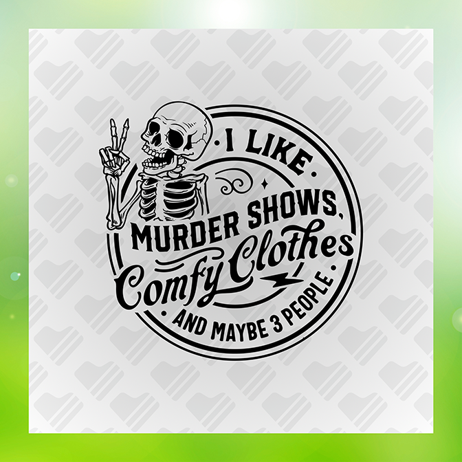 I Like Murder Shows Country Clothe Sticker