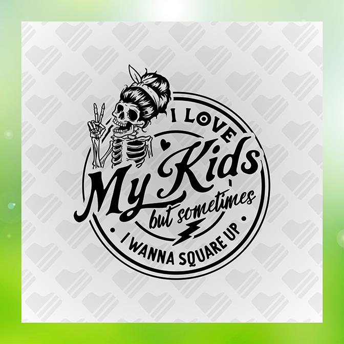 I Love My Kids But Sometime Sticker