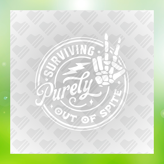 Surviving Purely Out of Spite v4 Sticker