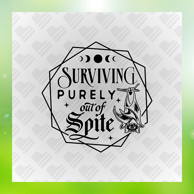 Surviving Purely Out of Spite v6 Sticker