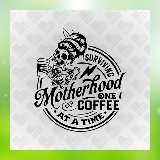 Surviving Motherhood One Coffee Sticker