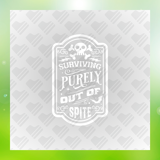 Surviving Purely Out of Spite v8 Sticker