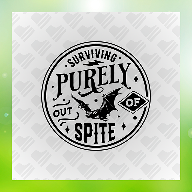 Surviving Purely Out of Spite v9 Sticker