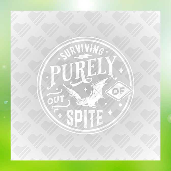 Surviving Purely Out of Spite v9 Sticker