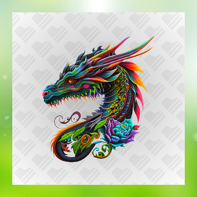 Cool Dragon Sticker