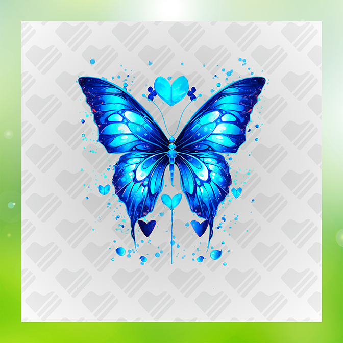 Beautiful Blue Butterfly Sticker
