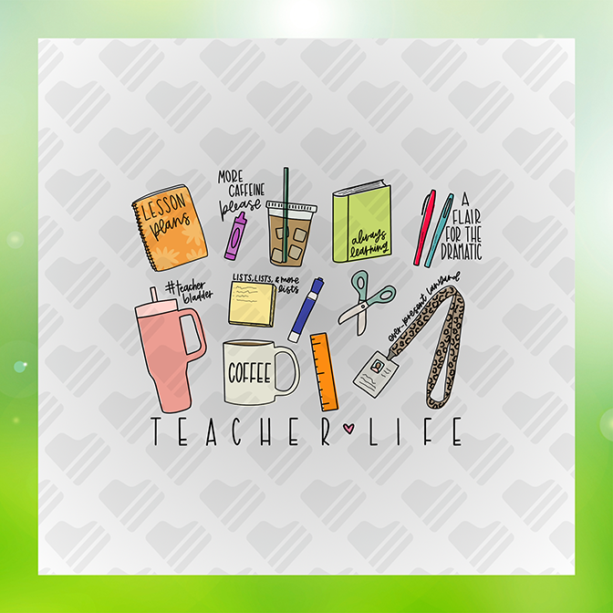 Teacher Life Teaching Tool Sticker