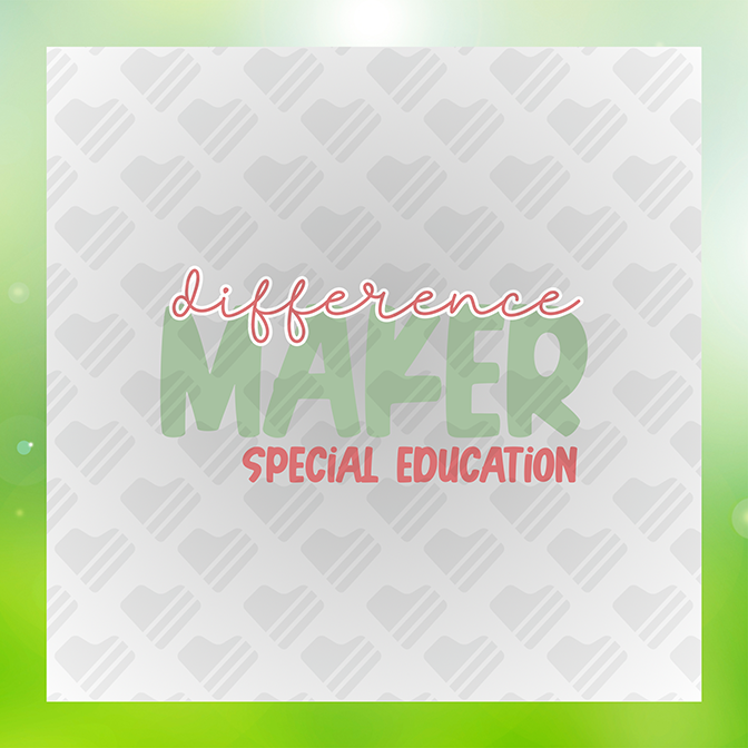 Difference Maker Special Education Sticker