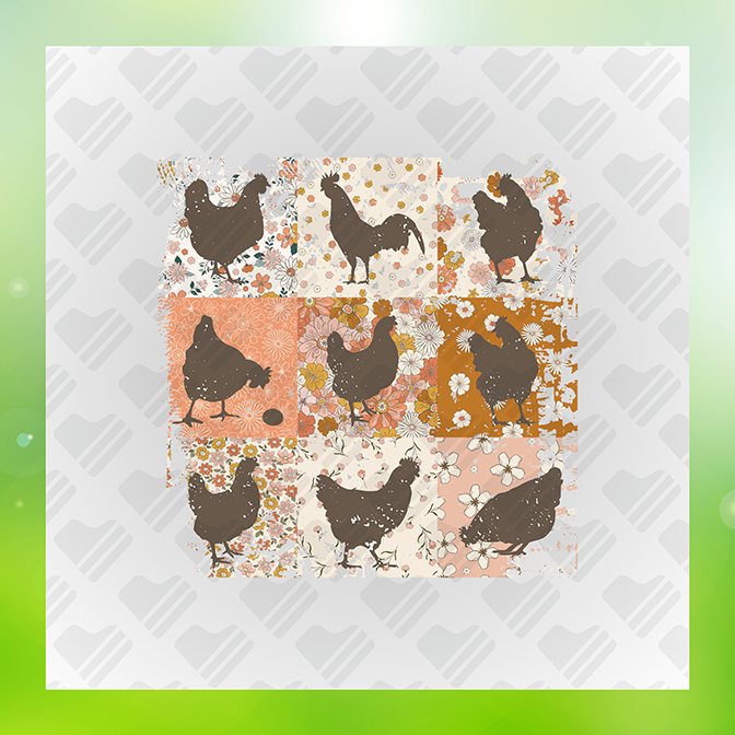 Chicken Hen Chart Sticker