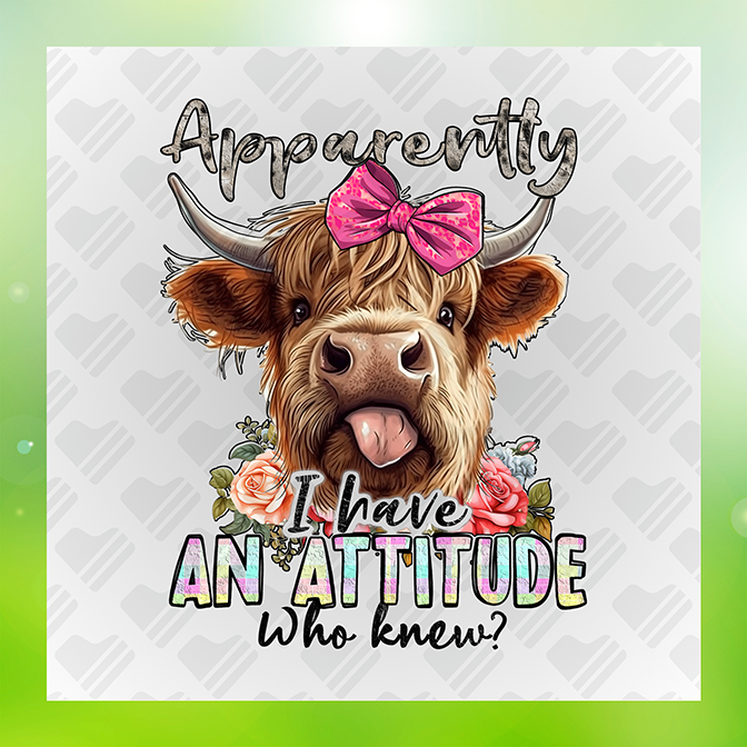Apparently I Have An Attitude Who Knew ? Sticker