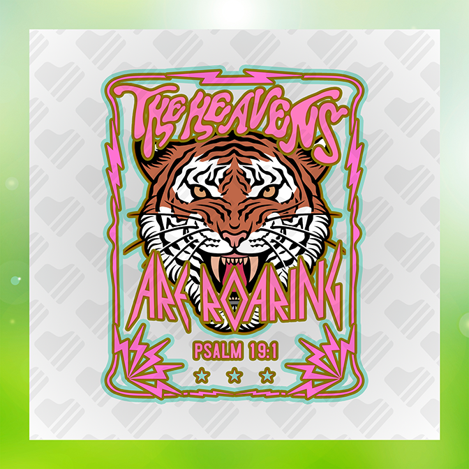 The Heavens are Roaring Sticker