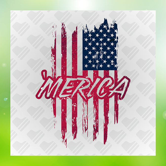 America Flag Sticker