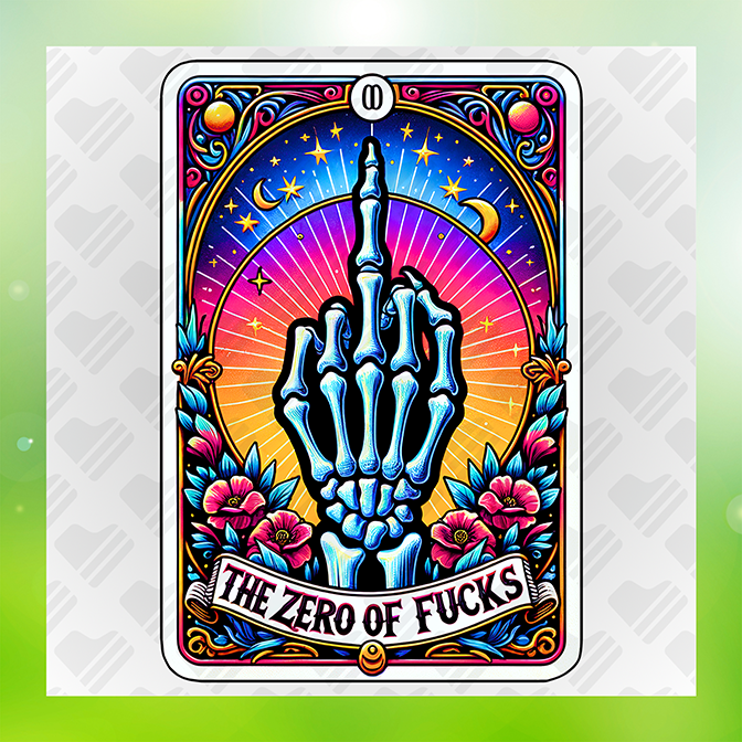 The Zero Fuck Sticker