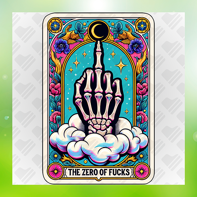 The Zero Fuck Sticker