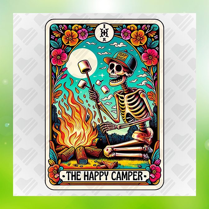 The Happy Camper Sticker