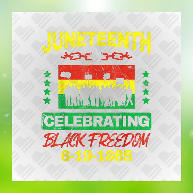 Juneteenth Black Freedom 1865 Sticker
