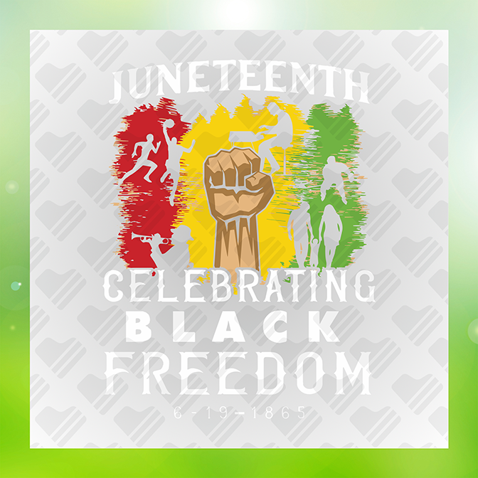 Juneteenth Celebrating Black Freedom Sticker