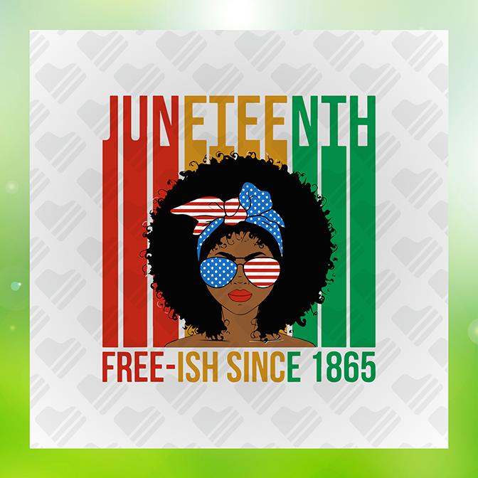 JUNETEENTH Freeish Since 1865 Sticker