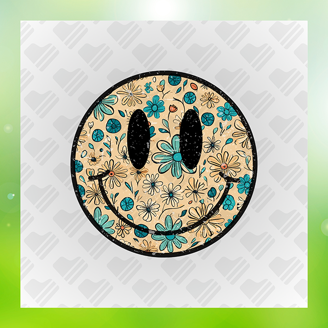 Emoji Flower Sticker