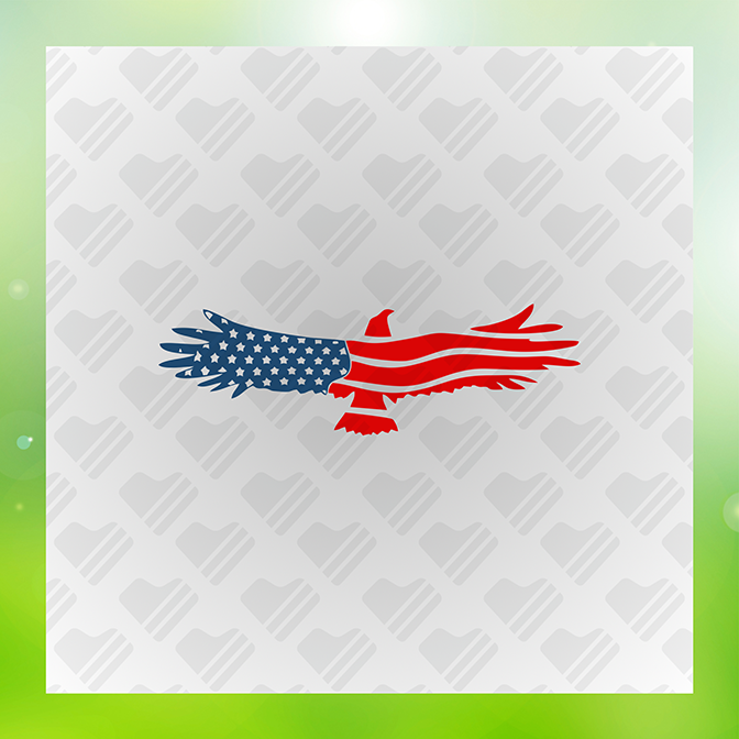 American Eagle Star and Stripes Sticker