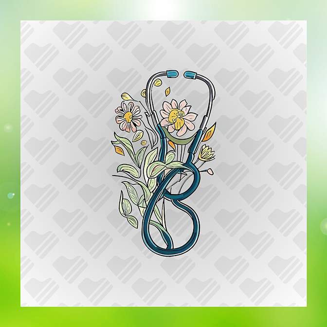 Doctor's Stethoscope Sticker