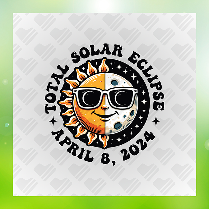 Total Solar Eclipse Sticker