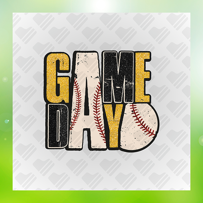 Glitter Look No Mess Game Day Sticker