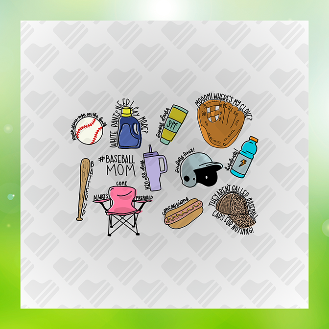 Baseball Mom Ver.2 Sticker