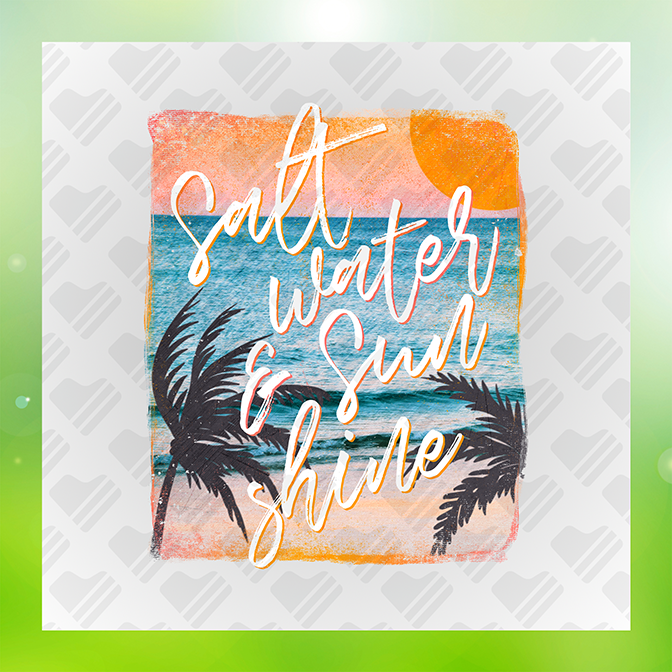Salt Water N Sunshine Sticker
