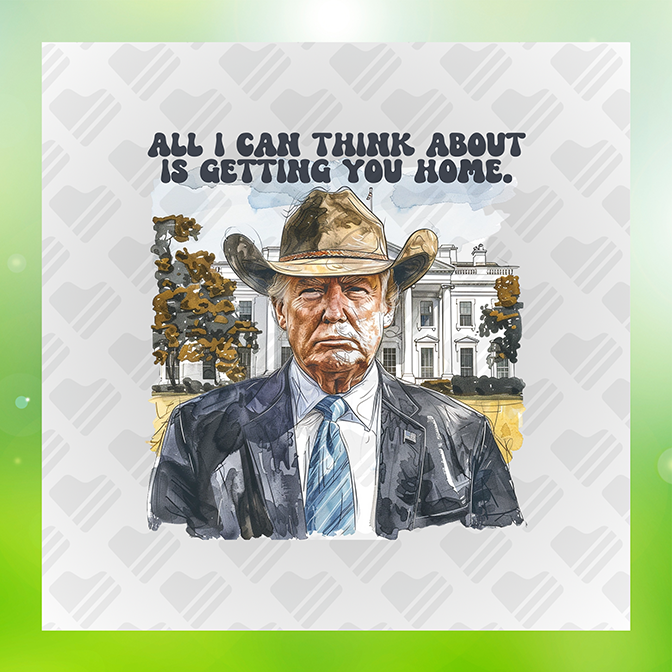 Think About Is Getting U Home Sticker