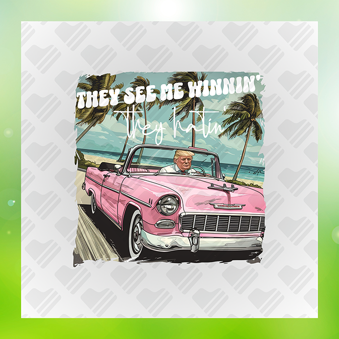 They See Me Winning They Hatin Sticker