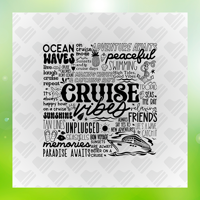 Cruise Vibes Ocean Waves Sticker