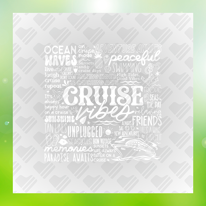 Cruise Vibes Ocean Waves Sticker