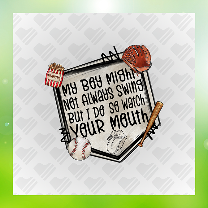 My Boy Might Not Always Swing Sticker